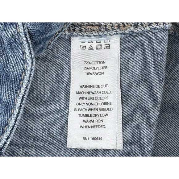 Happily Grey High Roller Denim Jumpsuit Overalls Women's S Blue Boho Farm Chore - Picture 4 of 9